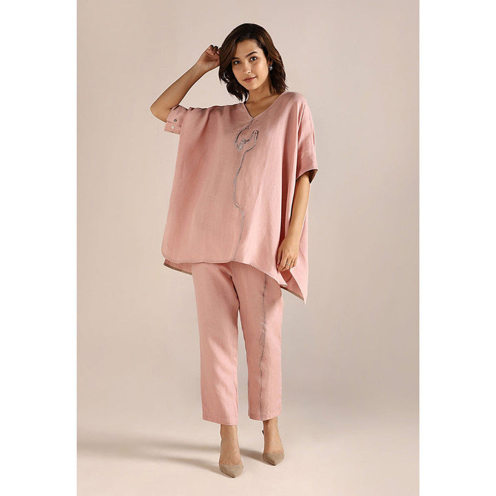 Kaveri Body Line Square Co-ord-Blush (Set of 2)