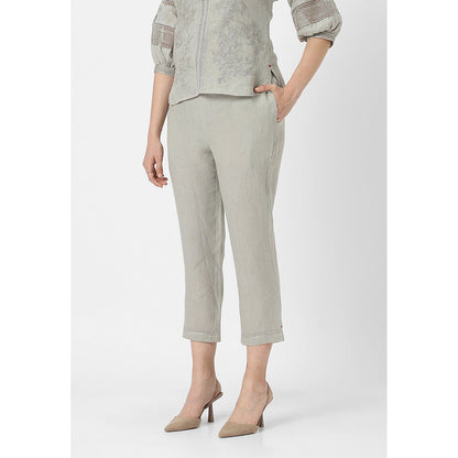 Kaveri Grey Fern Heart Strings Kismat Co-Ord (Set of 2)