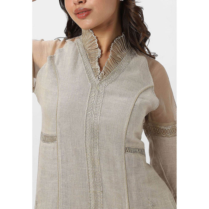 Kaveri Beige Natural Heart Strings Marie Dress