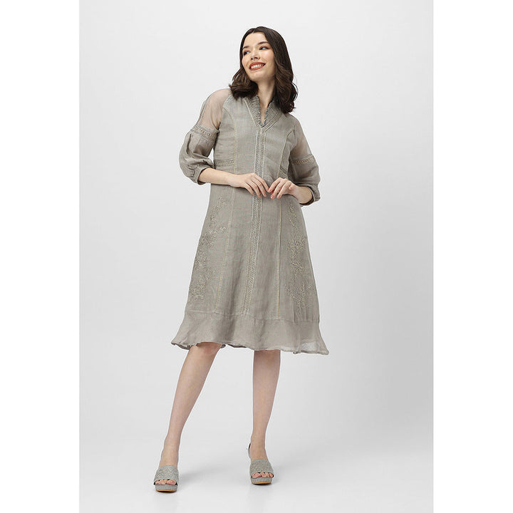 Kaveri Grey Fern Heart Strings Marie Dress