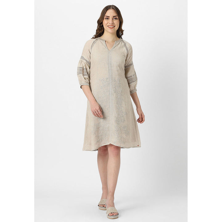 Kaveri Beige Natural Heart Stings Kismat Dress