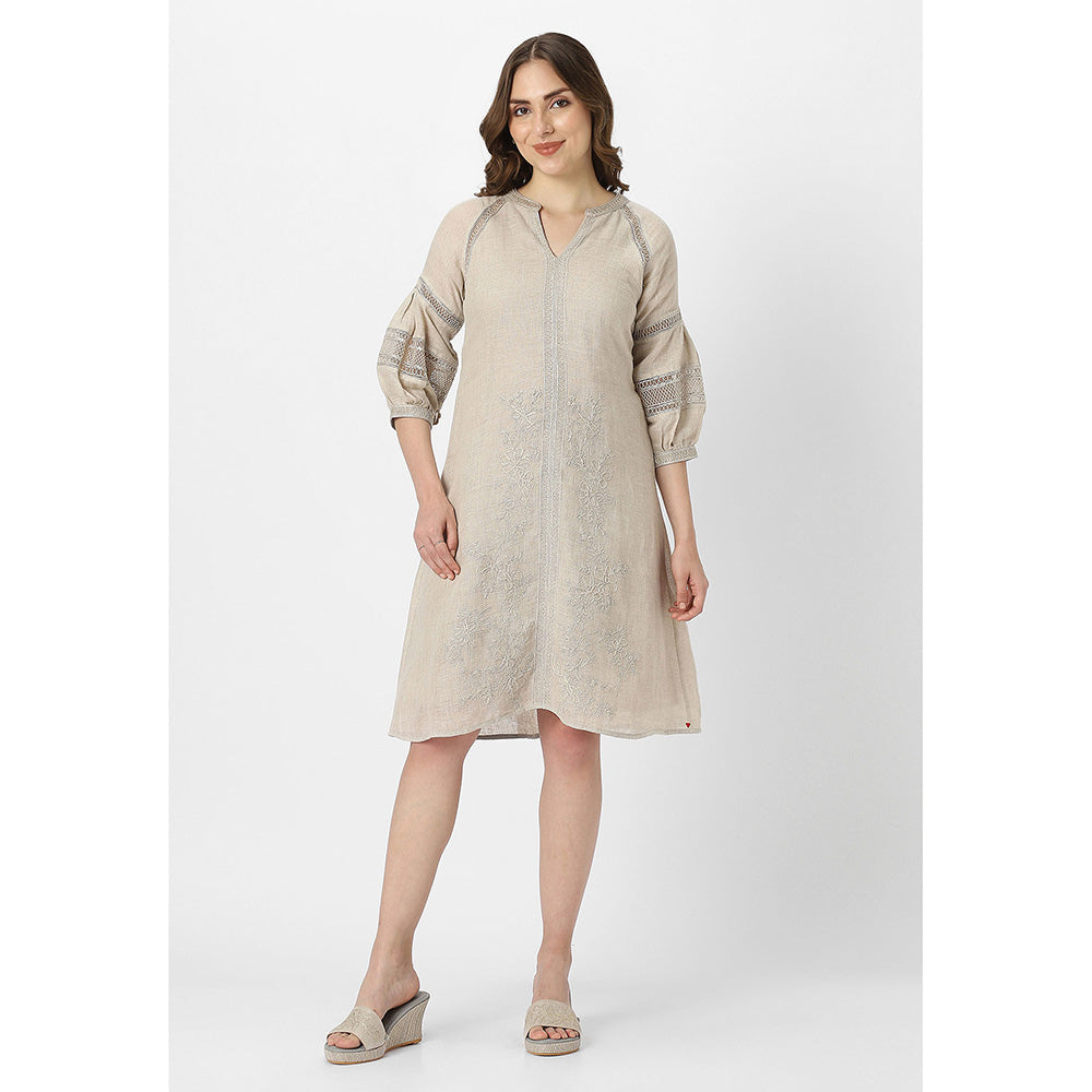 Kaveri Beige Natural Heart Stings Kismat Dress