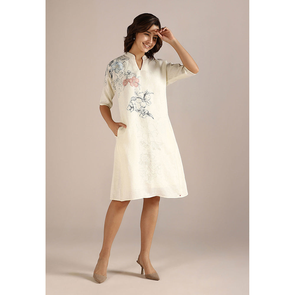 Kaveri Off-white Poppy Jane Dress