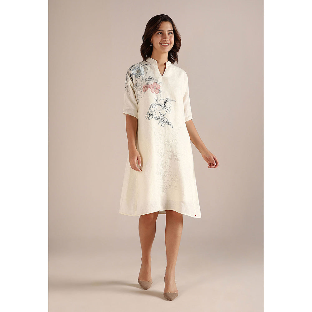 Kaveri Off-white Poppy Jane Dress