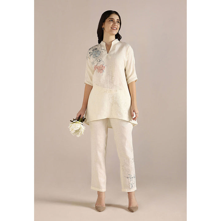 Kaveri Off-white Poppy Jane Co-Ord (Set of 2)