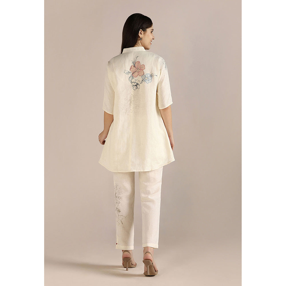 Kaveri Off-white Poppy Jane Co-Ord (Set of 2)