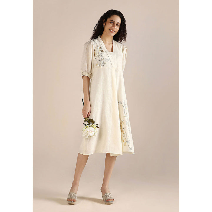 Kaveri Off-white Camelia Dress