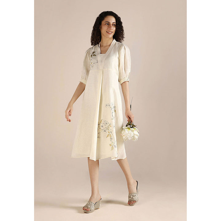 Kaveri Off-white Camelia Dress