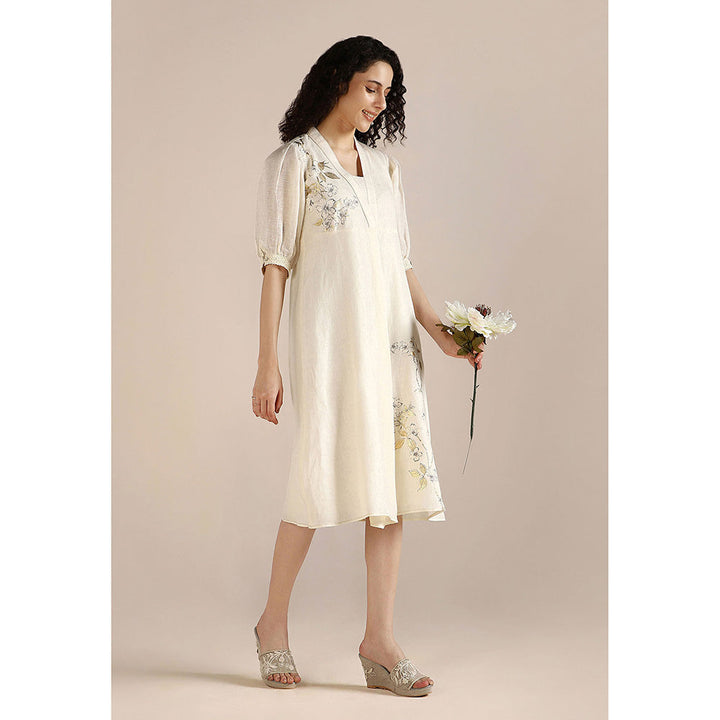 Kaveri Off-white Camelia Dress