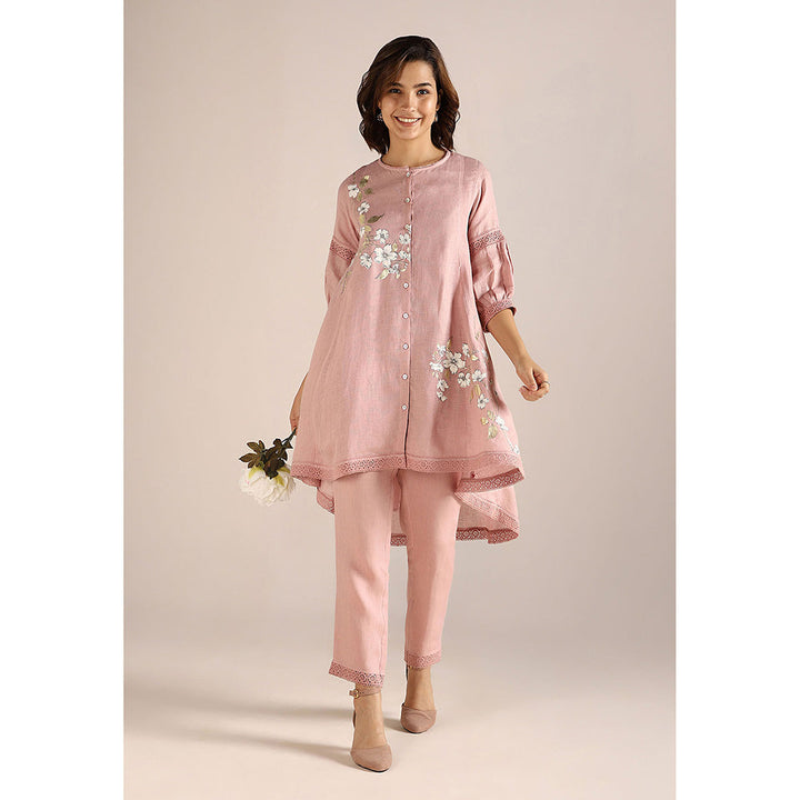 Kaveri Pink Blush Camelia Ice Cream Cone Co-Ord (Set of 2)