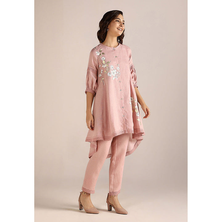 Kaveri Pink Blush Camelia Ice Cream Cone Co-Ord (Set of 2)