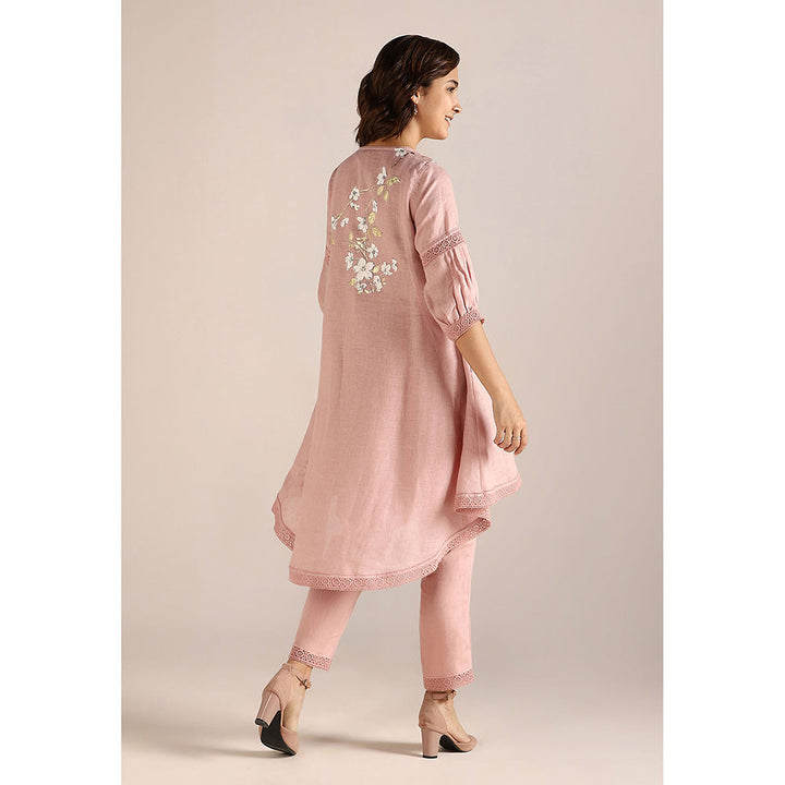 Kaveri Pink Blush Camelia Ice Cream Cone Co-Ord (Set of 2)