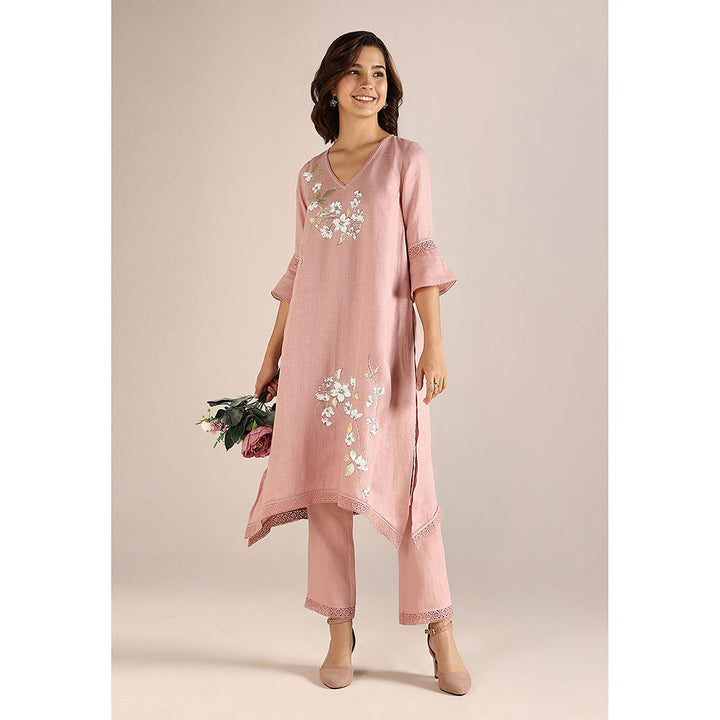 Kaveri Pink Blush Camelia Fly Free Co-Ord (Set of 2)