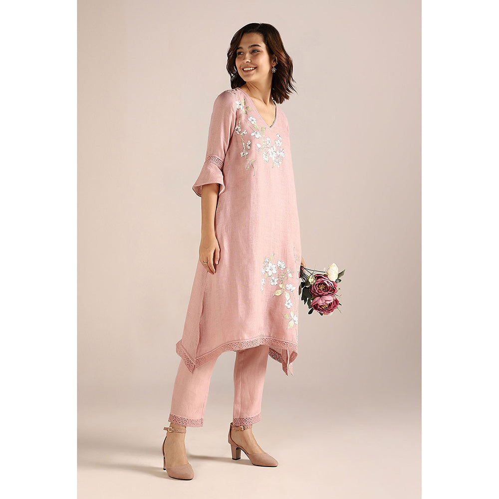 Kaveri Pink Blush Camelia Fly Free Co-Ord (Set of 2)