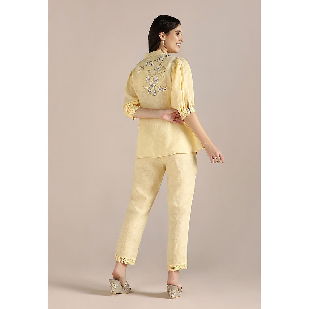 Kaveri Yellow Buttercup Camelia Co-Ord (Set of 2)