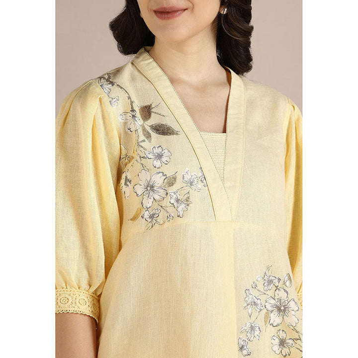 Kaveri Yellow Buttercup Camelia Co-Ord (Set of 2)