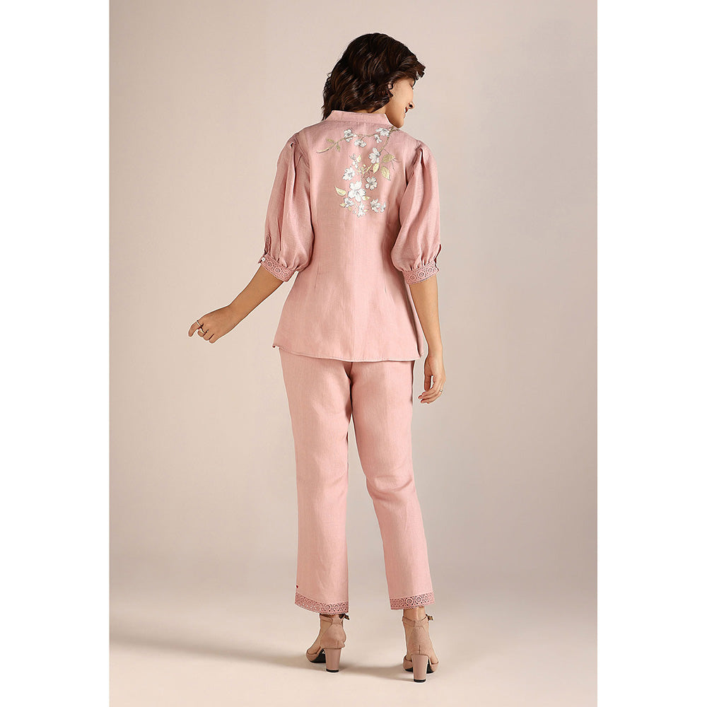 Kaveri Pink Blush Camelia Co-Ord (Set of 2)