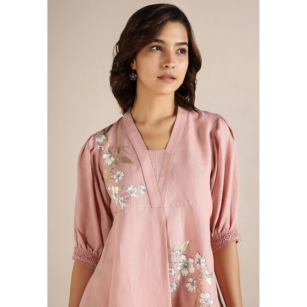 Kaveri Pink Blush Camelia Co-Ord (Set of 2)