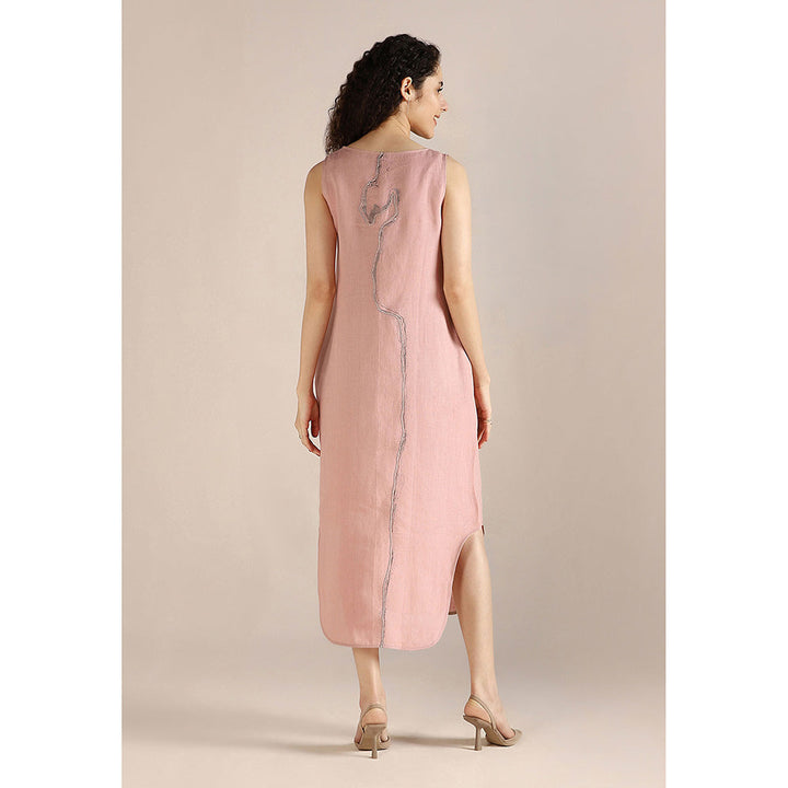 Kaveri Pink Blush Body Line Roots Dress