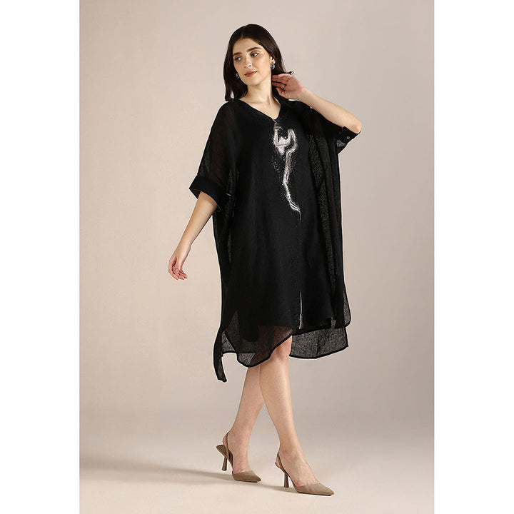 Kaveri Black Body Line Kaftan Dress