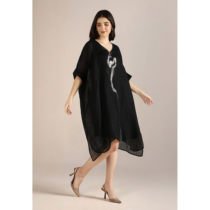 Kaveri Black Body Line Kaftan Dress