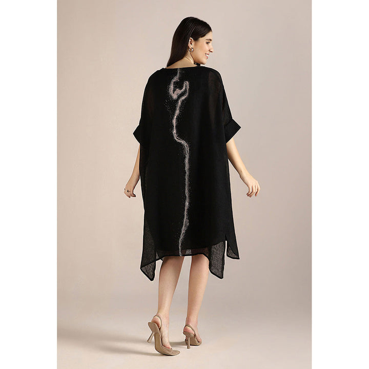 Kaveri Black Body Line Kaftan Dress