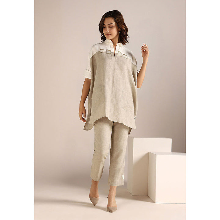 Kaveri Beige Square Co-Ord (Set of 2)