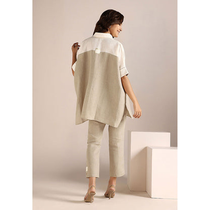 Kaveri Beige Square Co-Ord (Set of 2)