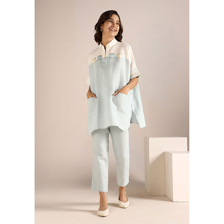 Kaveri Blue Square Co-Ord (Set of 2)