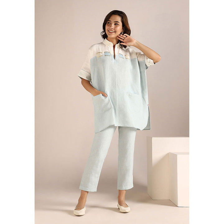 Kaveri Blue Square Co-Ord (Set of 2)