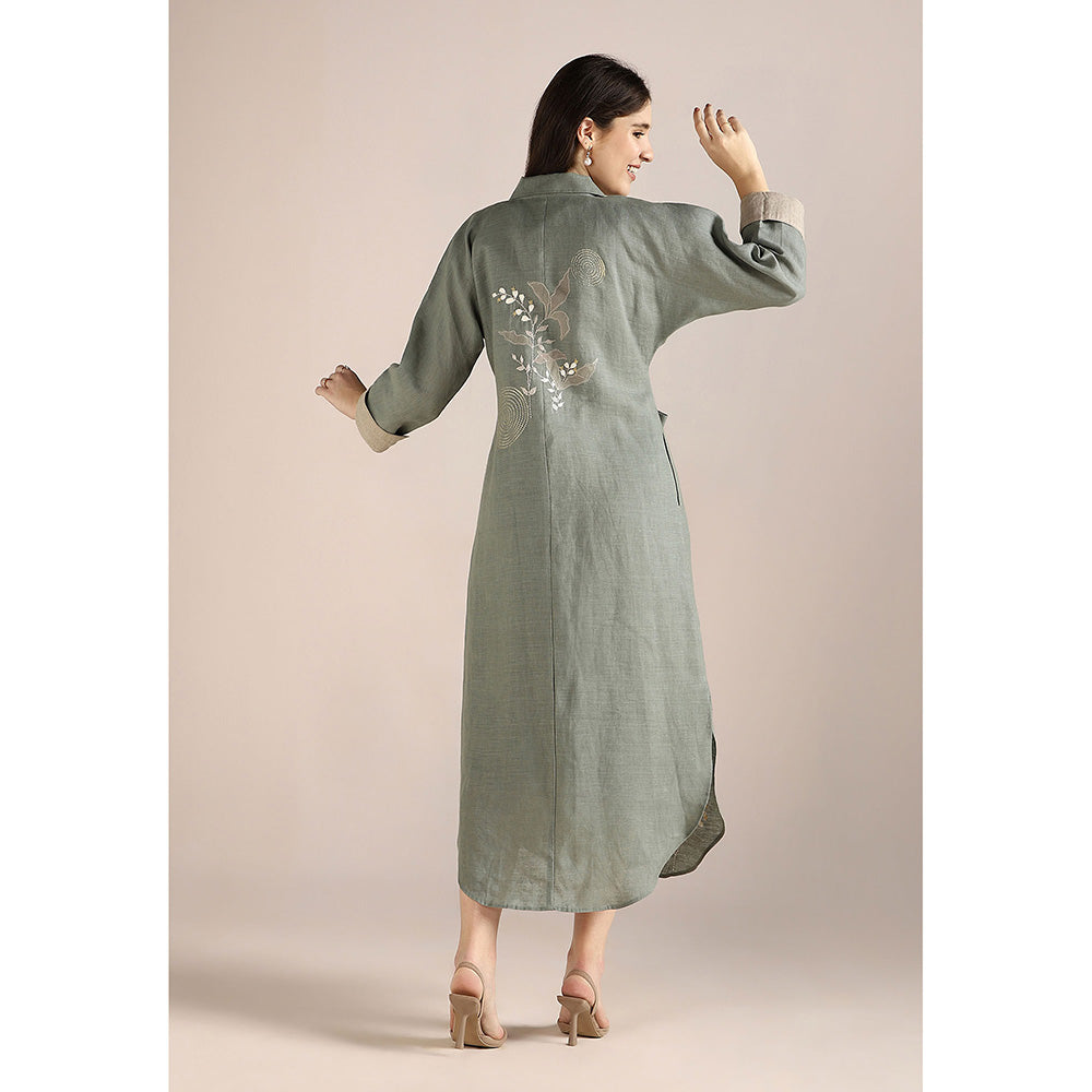 Kaveri Green Jade Honey Suckle Dress