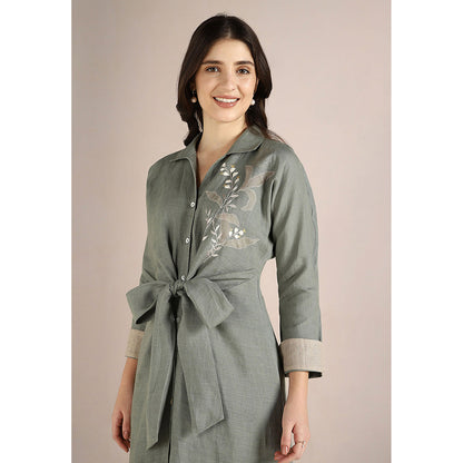 Kaveri Green Jade Honey Suckle Dress