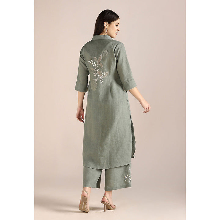 Kaveri Green Jade Honey Suckle Co-Ord (Set of 2)