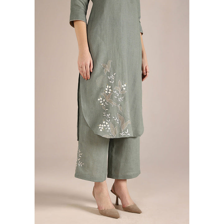 Kaveri Green Jade Honey Suckle Co-Ord (Set of 2)