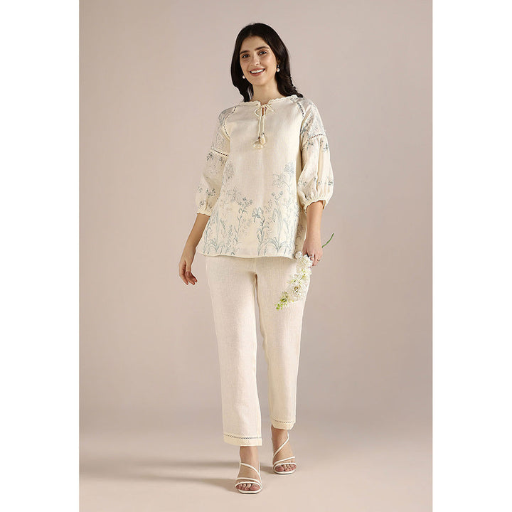 Kaveri Off-white Savannah Kismat Co-Ord (Set of 2)