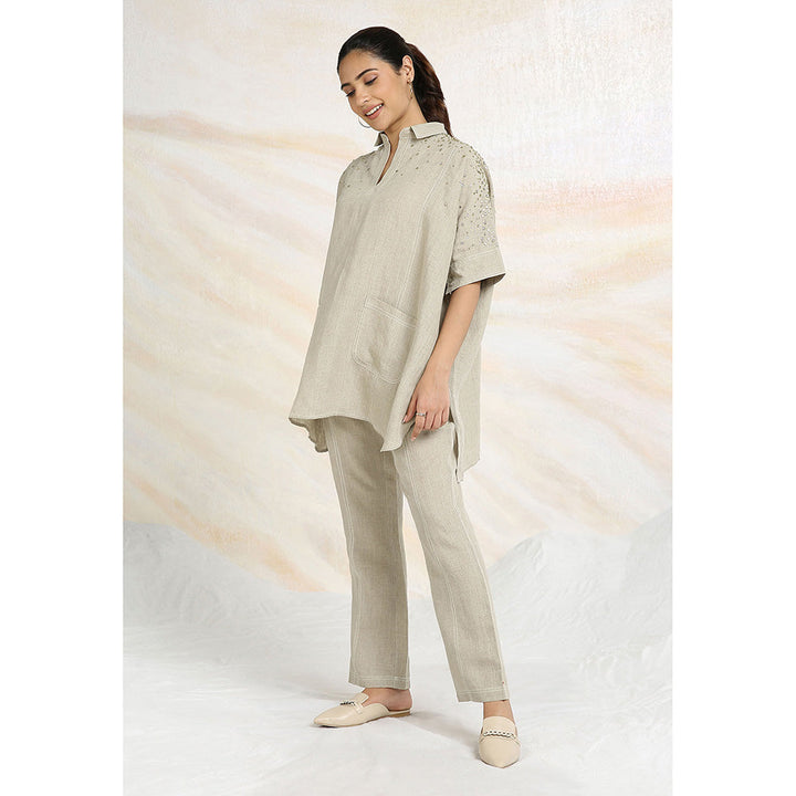 Kaveri Beige Natural Square Co-Ord (Set of 2)