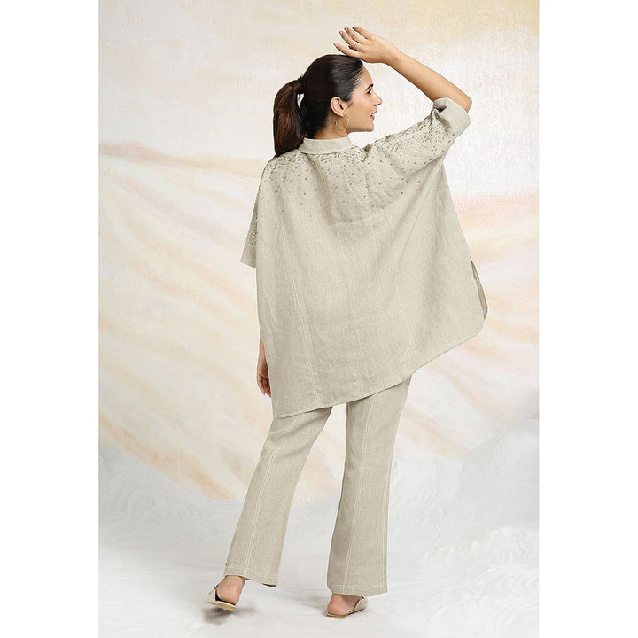 Kaveri Beige Natural Square Co-Ord (Set of 2)