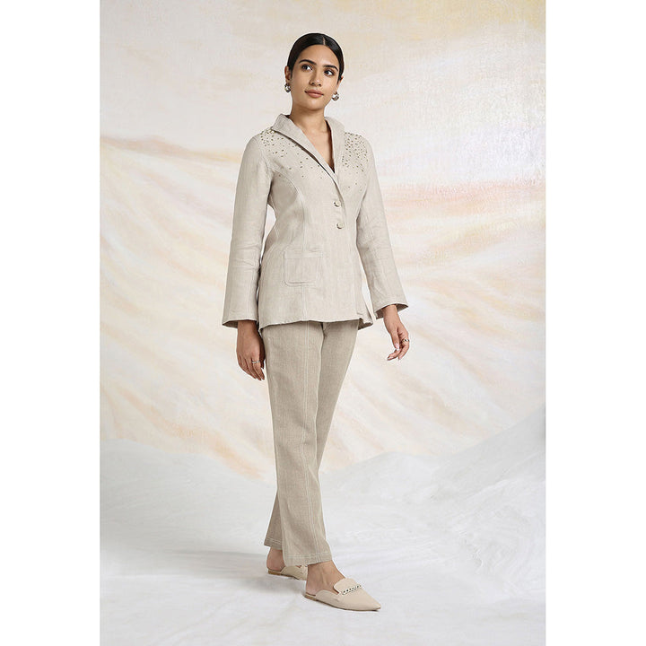 Kaveri Beige Natural Co-Ord (Set of 3)