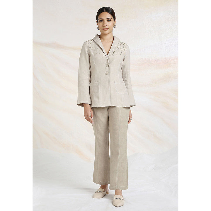 Kaveri Beige Natural Co-Ord (Set of 3)