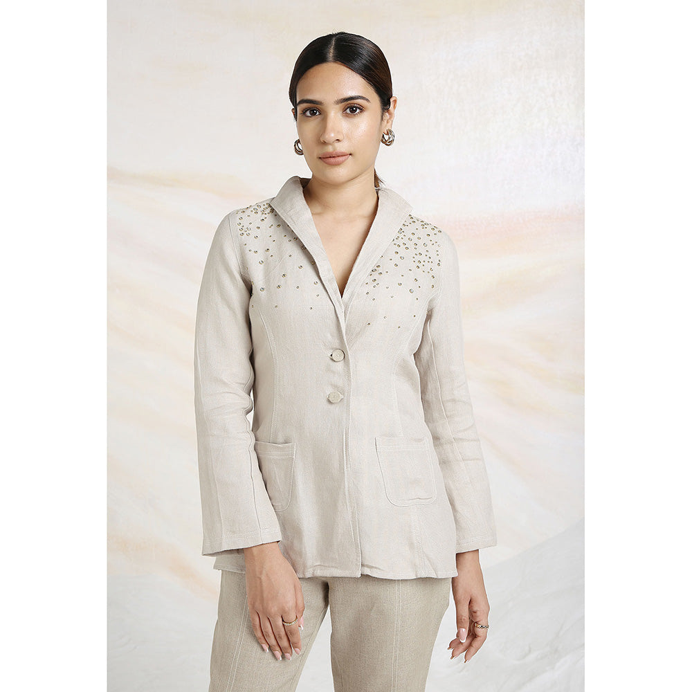 Kaveri Beige Natural Co-Ord (Set of 3)