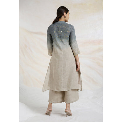 Kaveri Multi-Colour Multi Colour Fly Free Kurta with Palazzo (Set of 2)