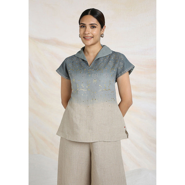 Kaveri Green Jade Leaf Co-Ord (Set of 2)