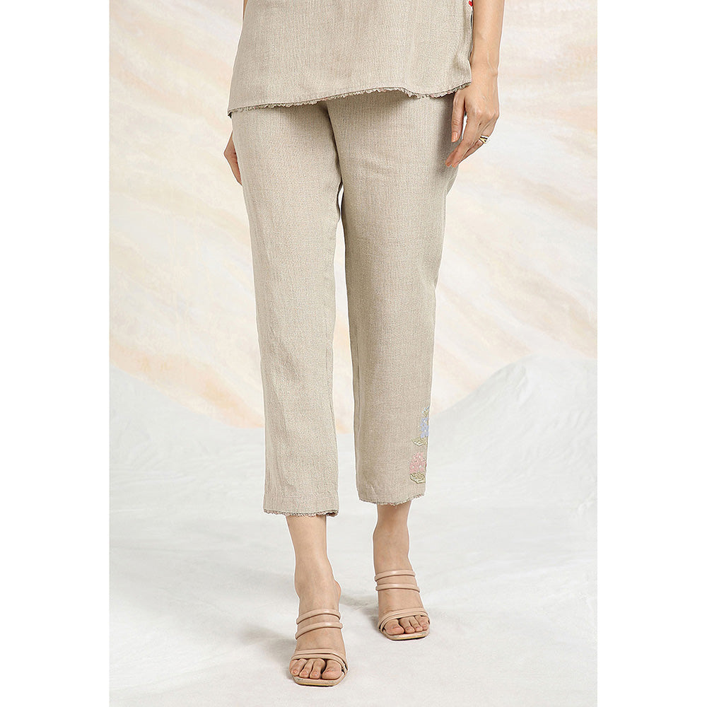 Kaveri Beige Natural Mona Co-Ord (Set of 2)