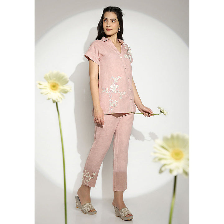 Kaveri Pink Blush Wave Co-Ord (Set of 2)