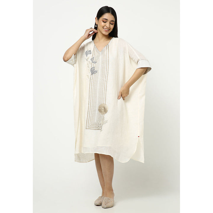 Kaveri Off White Kaftan Dress