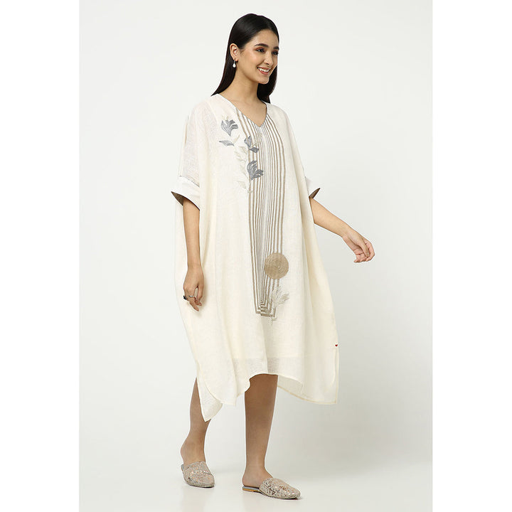 Kaveri Off White Kaftan Dress