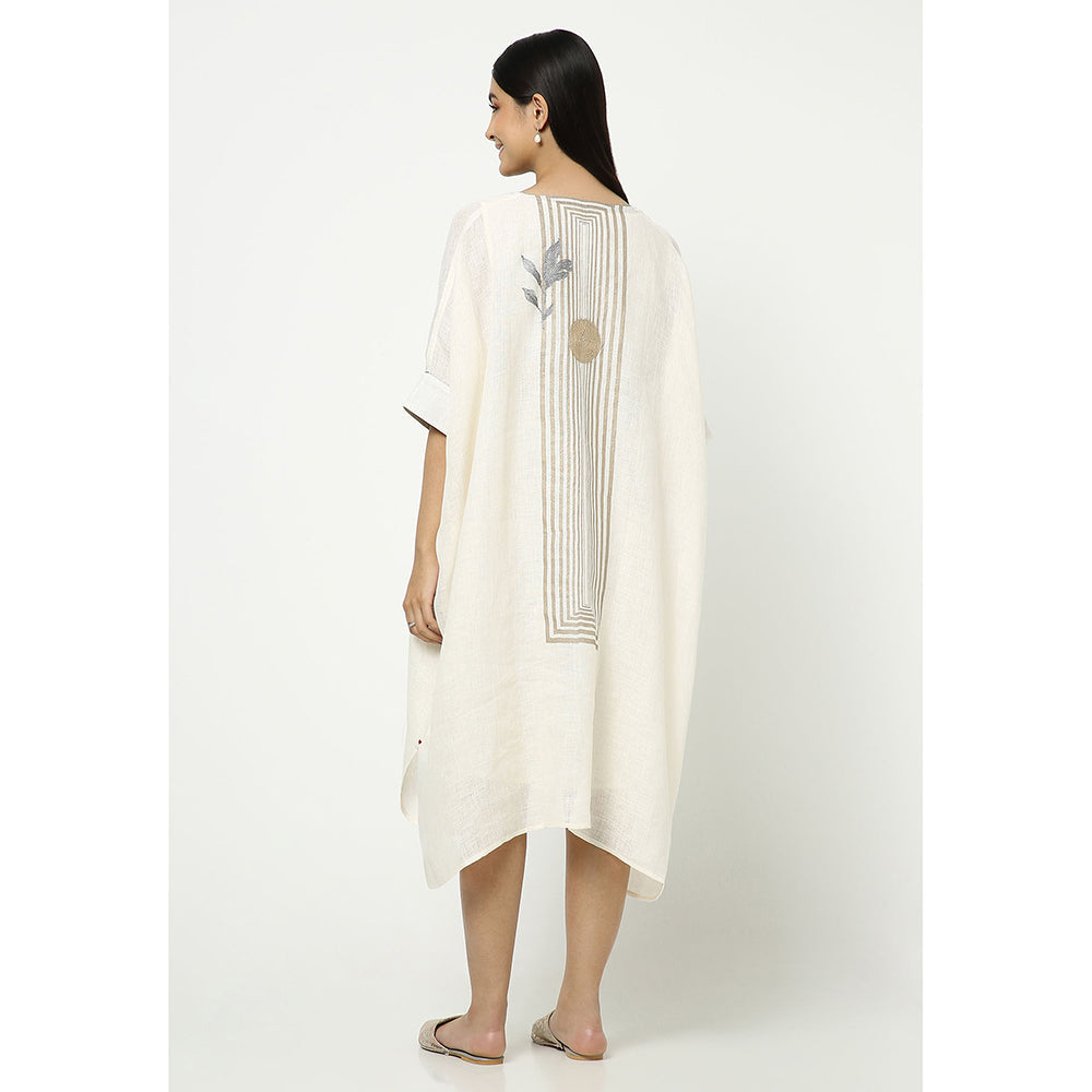 Kaveri Off White Kaftan Dress