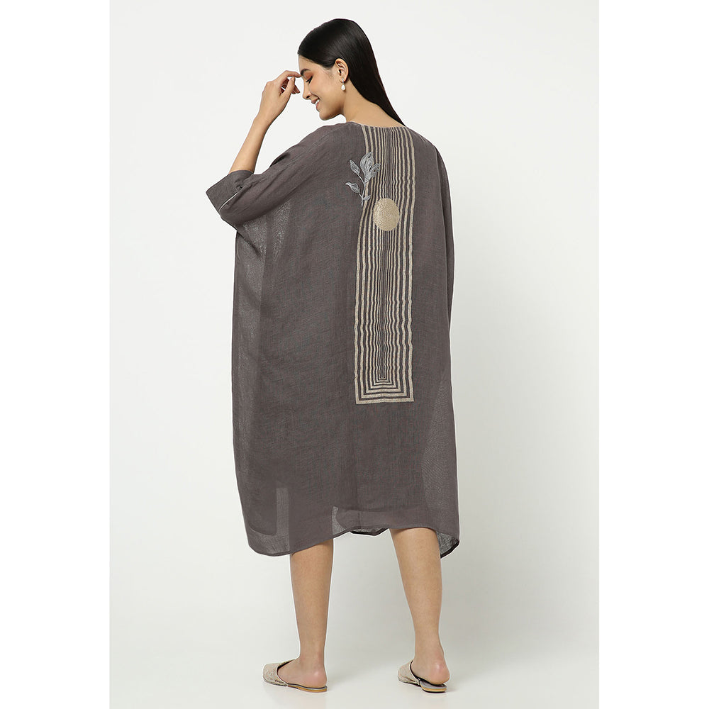 Kaveri Grey Kaftan Dress