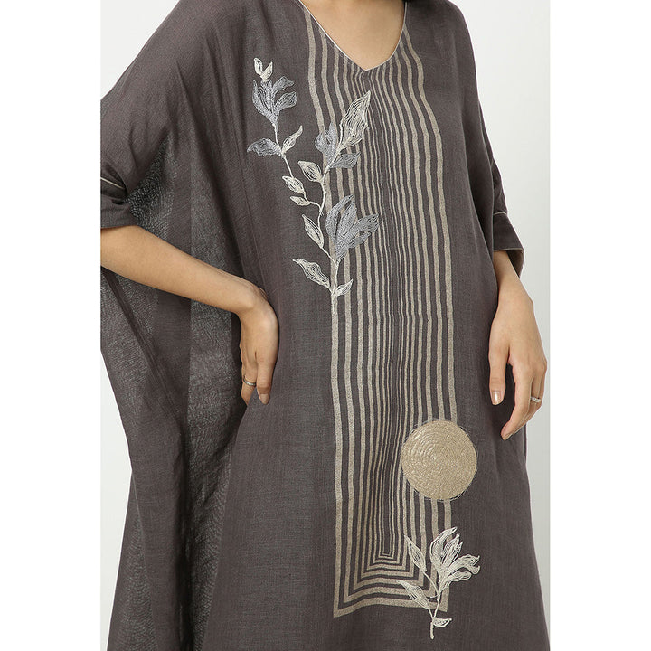 Kaveri Grey Kaftan Dress