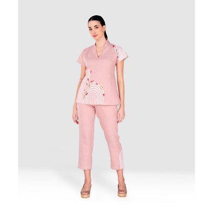 Kaveri Pink Arch Maze Co-Ord (Set of 2)